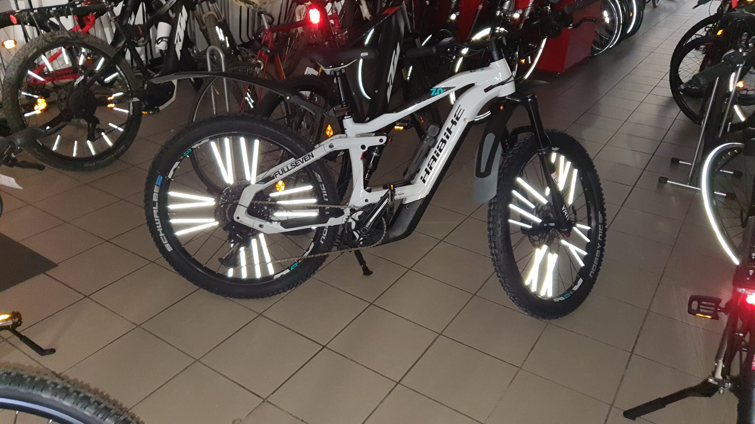 Reflektierende Speichensticks E-Bike, E-Fully, E-MTB - Speichenreflektoren